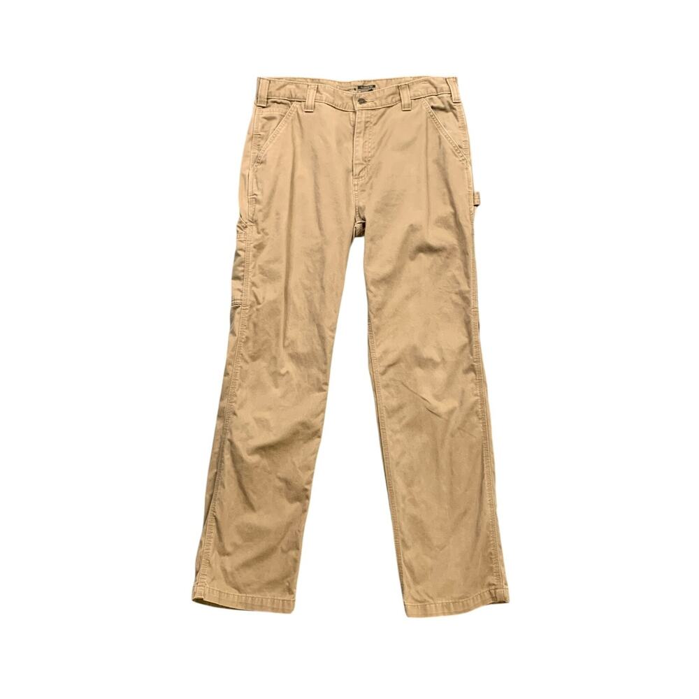 Carhartt Pants Mens 34 Scone Beige Cotton Relaxed Fit Twill Utility Work Chino